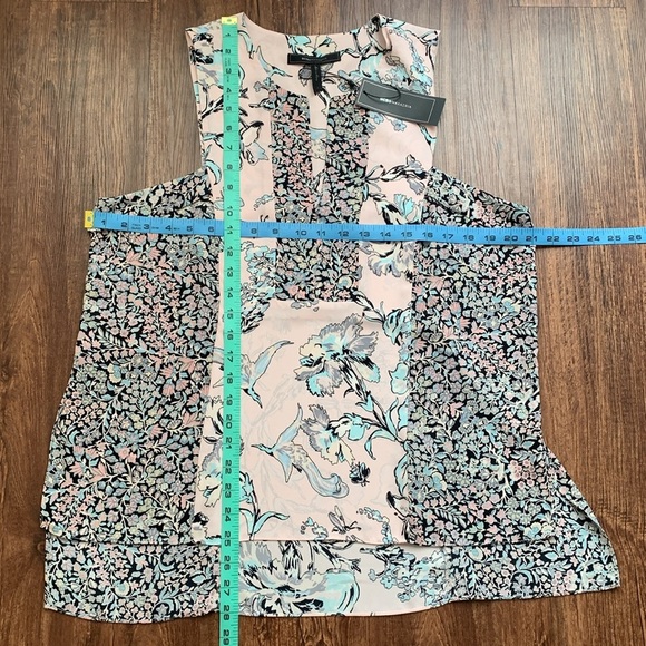 BCBG MaxAzria Vicky Sleeveless Top Dusty Rose Size Large New - Picture 9 of 10